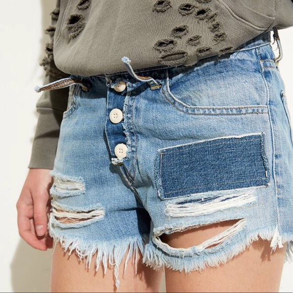 NSF DENIM SHORTS - Picture 1 of 4